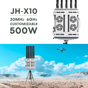 10 Channel 600-1050MHz 1.2g 1.4G 1.5g 2.4G 5.2g 5.8g 500W Fpv Drone Signal Jamming Defence Device System Uav Blocking Anti Drone Jammer Module - Detection & Countermeasures Equipment