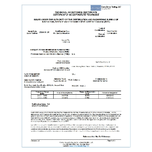 IC ID authentication certificate - 