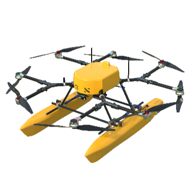 Petrol-Electric Hybrid Amphibious UAV - Drones