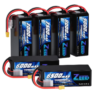 Zeee FPV Drone Battery 6S 22.8V 6000/6500/7000/7500/8000/9000mAh 6S 100C HV Lipo Battery for 400-450mm X8 7/10/13/15inch FPV - battery / power supply
