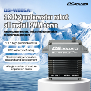 180KG High-Torque Waterproof Servo for Underwater Robots. PWM Control, All-Metal Reinforced Housing, High-Precision Gripper Servo. - Parts & Components,eVTOL,Solutions