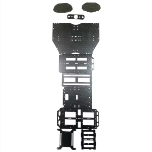 Custom 1mm Thick Carbon Plate Frames Parts for Quadcopter with Customizable Dimensions - Parts & Components