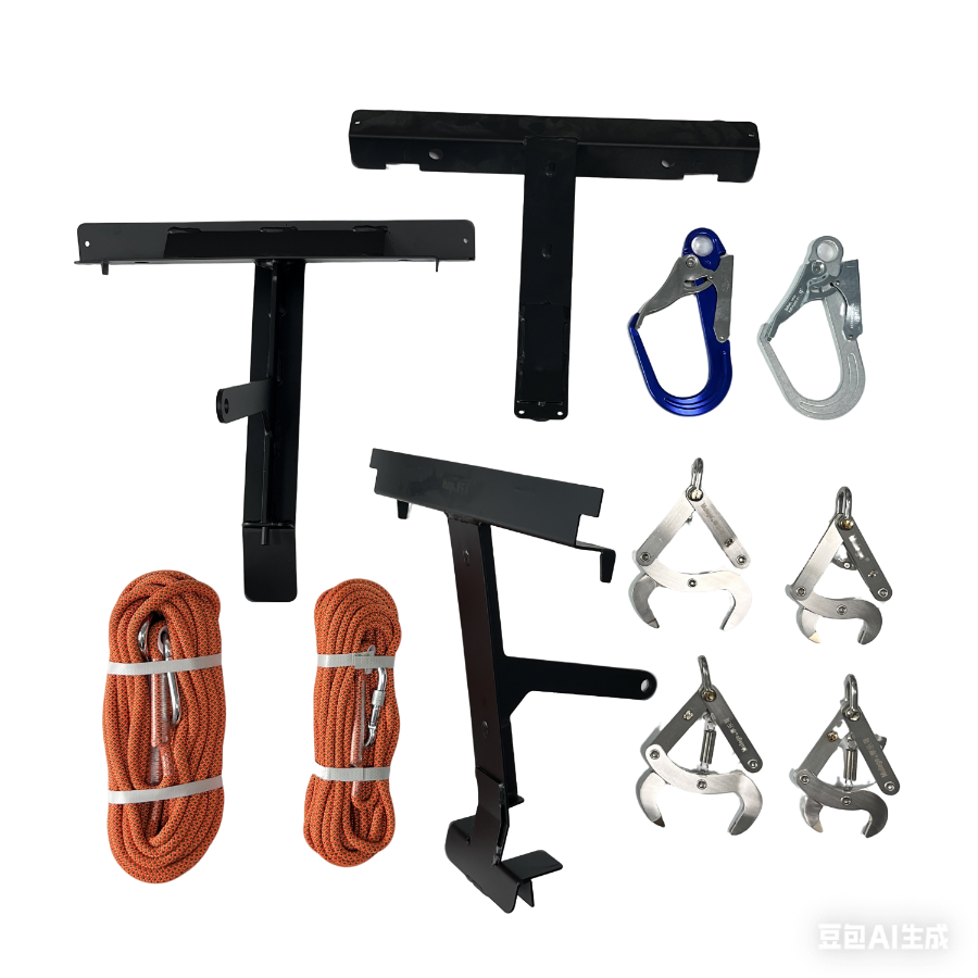 T60 T70 T100SLifting three-piece setDragon lifting frameO-shaped self-locking hook for lifting rope of dynamic decoupler.